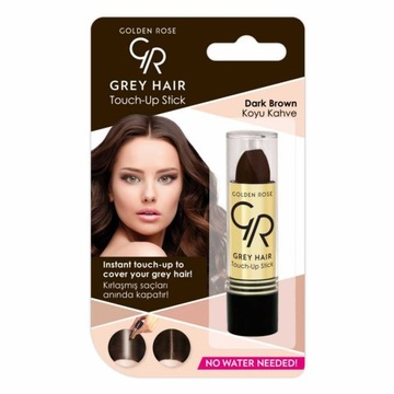 GOLDEN ROSE SZTYFT BARWIĄCY NA ODROSTY SIWE WŁOSY DARK BROWN