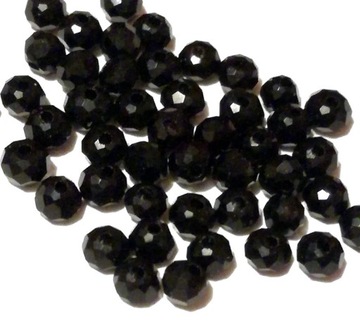 spinel czarny oponka fasetowana 3 mm 2szt