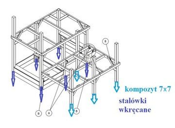 Drewniany domek ogrodowy dla dzieci HUBERT+kotwy