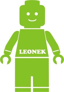 NAKLEJKA NA ŚCIANĘ LEGO LUDZIK Z IMIENIEM