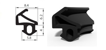 Уплотнитель для окон, окон ПВХ С-1019