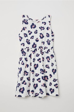 Sukienka bez rękawów H&M panterka Rozm.122/128