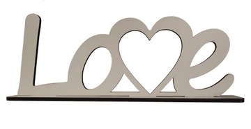 NAPIS LOVE13 STOJĄCY 40CM DREWNO 3D DEKORACJE ŚLUB