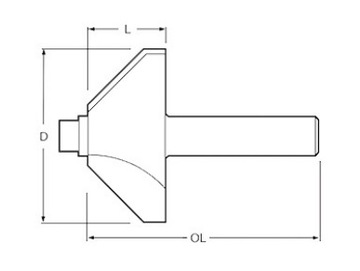 РЕЗКА ДЛЯ СРАБОТКИ ФАСОК MAKITA 8MM 36X16MM P-79099