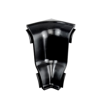 Narożnik Wewnętrzny Listwy 62mm PCV CZARNY POŁYSK