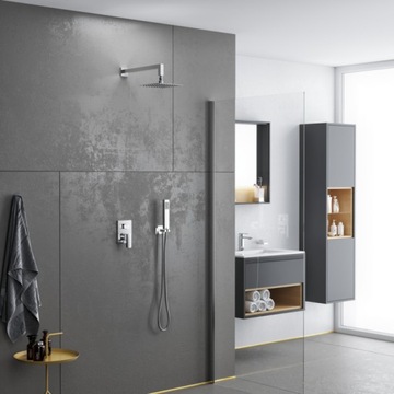 SŁUPEK EXCELLENT SZARY/DĄB 400 X 320 X 1600