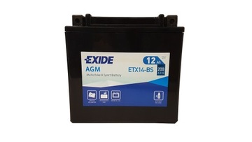 EXIDE BIKE MF AGM АККУМУЛЯТОР YTX14-BS 12В 12Ач