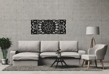 AŻUROWA DEKORACJA 3D,MANDALA KWIATOWA, 49x 119 cm