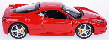 FERRARI 458 ITALIA МЕТАЛЛИЧЕСКАЯ МОДЕЛЬ BBURAGO 1:24 НОВАЯ