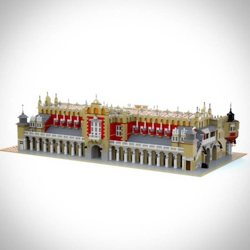 Модель Суконной Галереи MOC из кубиков LEGO - фигура в масштабе