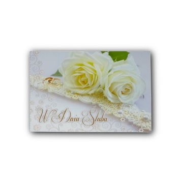 kartka karnet z życzeniami ślubne na ślub wesele