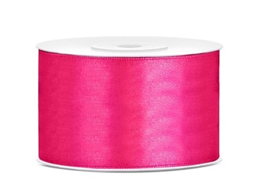 Wstążka satynowa ciemnoróżowa 38mm x 25m