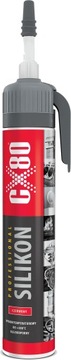 Silikon wysokotemperaturowy CX-80 czerwony 210 ml
