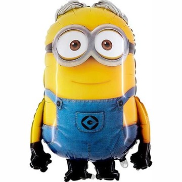 BALON foliowy na hel MINIONKI DAVE ogromny 80cm