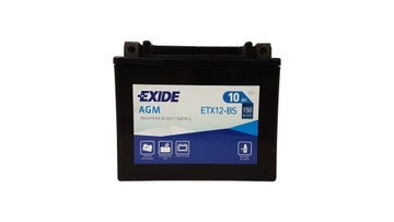 Аккумулятор Exide ETX12-BS/YTX12-BS 12В 10Ач 150А