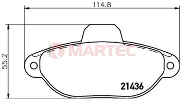 Тормозные колодки ПЕРЕДНИЕ Fiat PUNTO 1 (176) 2 (188)