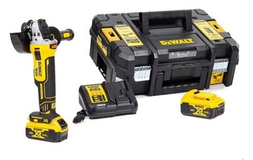 Szlifierka kątowa DeWalt DCG405P2 bezszczotkowa18v akumulatorowa baterie 5a