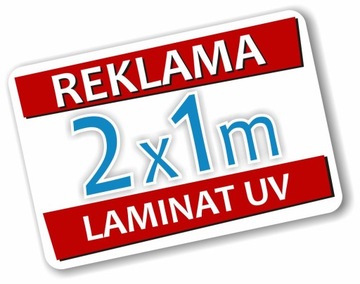 Szyld Reklama PCV 200x100 cm Laminat UV - PROJEKT