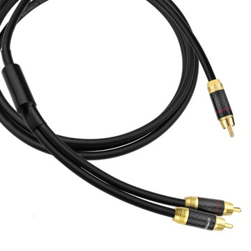 Kabel 1RCA-2RCA typu Y do subwoofera Klotz - 10m