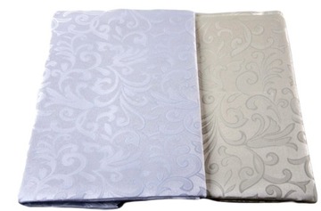 OBRUS PLAMOODPORNY 110x160cm biały, ecru ŚLICZNY!!