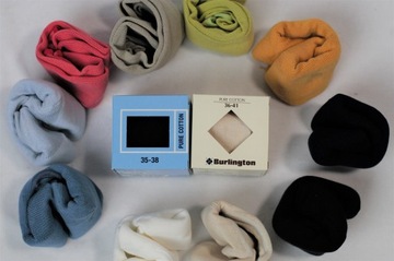 STOPKI BURLINGTON SKARPETY BAWEŁ 98% BEŻ 40-46