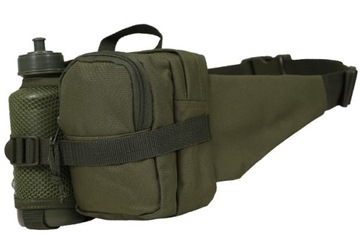 БУТЫЛКА С САШЕ И КОРПУСОМ MIL-TEC 0,6л ОЛИВКОВАЯ НА РЕМНЕ ​​ПВХ