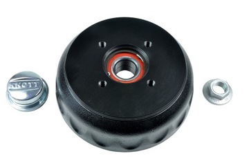 BĘBEN HAMULCOWY KNOTT 200x50 34 Z ŁOŻYSKIEM 4x100