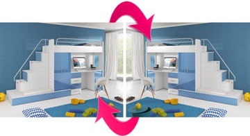 фото ориг. №11, Bunk bed raj 5 with a table complete with a table 2 mattresses - free of charge seat