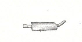 Tłumik Mercedes A klasa W169 A160 +A180 poj.2,0CDi