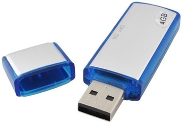 UKRYTY PRZENOŚNY DYKTAFON PENDRIVE USB 4GB AUDIO