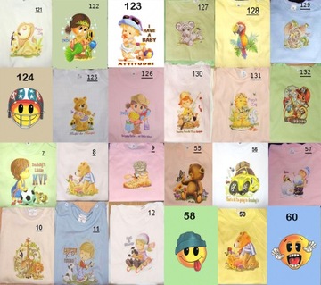 Body krótki RĘKAW Nadruk 100% bawełna POLSKIE 116