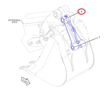 РУКАВ ПРИВОДА СТРЕЛЫ KONIK CAT 428C 9R0139