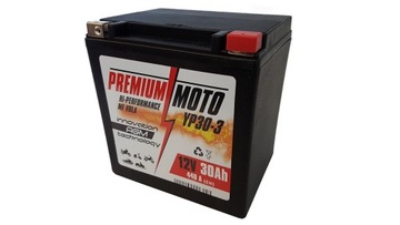 AKUMULATOR PREMIUM MOTOCYKLOWY YP30-3 12V 30AH