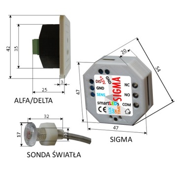 SET SmartLEDs ALFA датчик движения лестницы + модуль времени + световой датчик