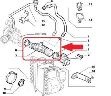 RURA FILTRA POWIETRZA ALFA ROMEO 147 GT 1.9 JTDM