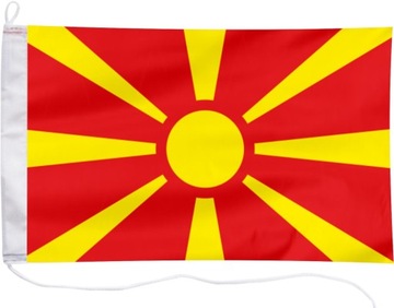 Flaga Macedonii bandera jachtowa Macedonia 45x30cm