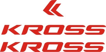 KROSS czerwone naklejki rower 5-A1 RÓŻNE KOLORY