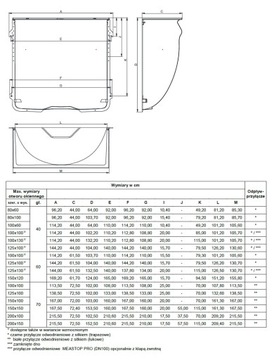 MEA MULTINORM световой колодец подвальный 125x100x70