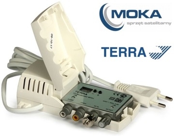 ТВ модулятор УВЧ TERRA MT-41 каналов 21-69 3xRCA