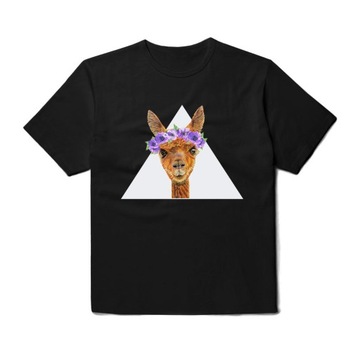 Lama T-shirt Koszulka Damska dla przyjaciółki - S