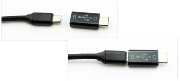 Переходной кабель micro USB OTG USB-C для планшета на телефон