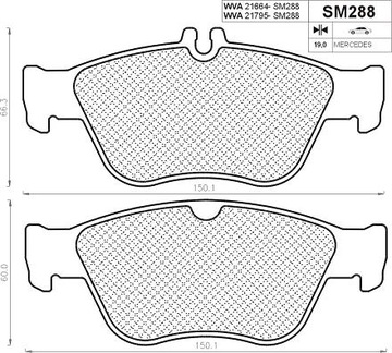 ПЕРЕДНИЕ КОЛОДКИ MERCEDES W202 CLK W208 W210 C E КЛАСС