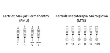 Картридж для игл для перманентного макияжа Dermapen 10х.