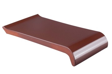 Parapety Ceramiczne Zewnętrzne 22 cm CIEMNY BRĄZ