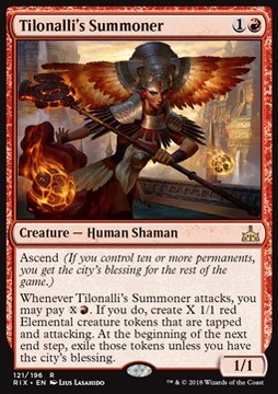 Tilonalli's Summoner - produkuje tokeny @@@@
