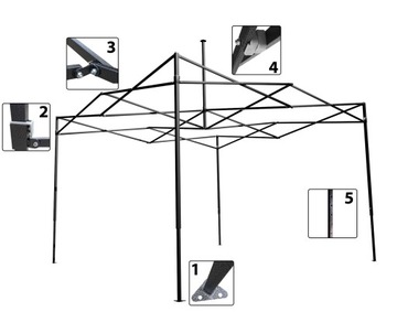 Коммерческая экспресс-палатка 2x2 BETTER CONSTRUCTION