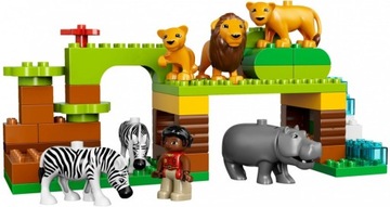 klocki LEGO Duplo 10805 Dookoła świata Zwierzęta Zoo Wieloryb Samolot