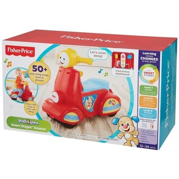 Самокат 3 в 1 Fisher Price для малышей УЧИТСЯ Говорит