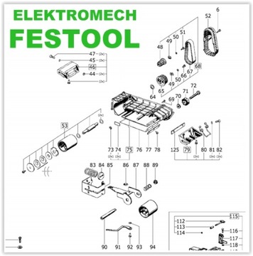 ПРИВОДНОЙ РОЛИК FESTOOL ДЛЯ ЛЕНТОЧНО-ШЛИФОВАЛЬНОЙ МАШИНЫ BS 75