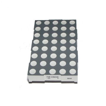 Wyświetlacz matryca LED 8x5 żółta 60X38mm